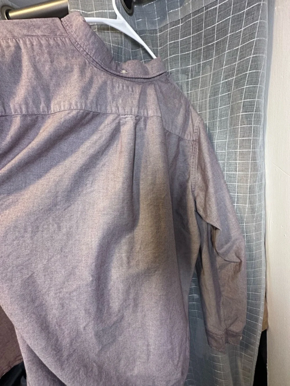 Banana Republic Men's Button-Down Shirt in Mauve Heather‎